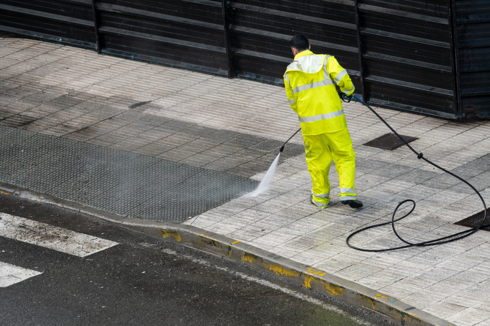 Removing Oil Stains From Driveway Through Pressure Washing